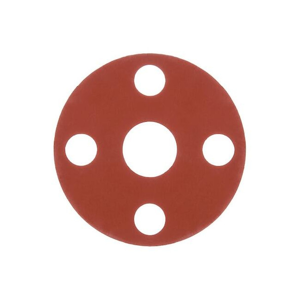 Full Face Silicone Flange Gasket for 5" Pipe, 1/16" Thick, No 150
