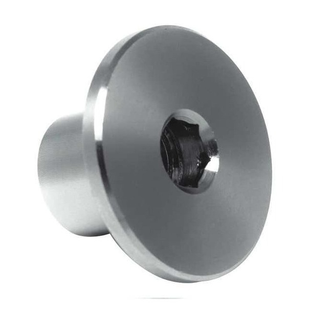 Binding Barrel, 3/8"-16, 1 1/2 in Brl Lg, 1/2 in Brl Dia, Stainless Steel Plain