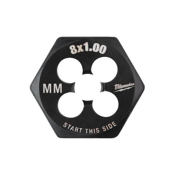 Milwaukee Tool Hex Threading Die, M8x1, Metric 49-57-5345