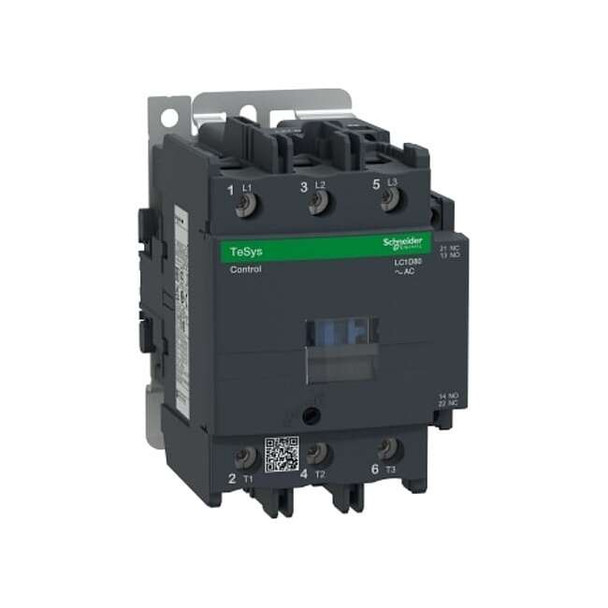 IEC Magnetic Contactor, 1NC/1NO, 120V AC, 3 P, Non-Reversing, Screw Clamp
