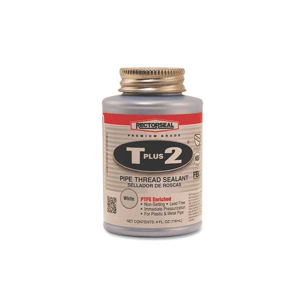 T Plus 2® Pipe Thread Sealant, 1/4 pt, Can