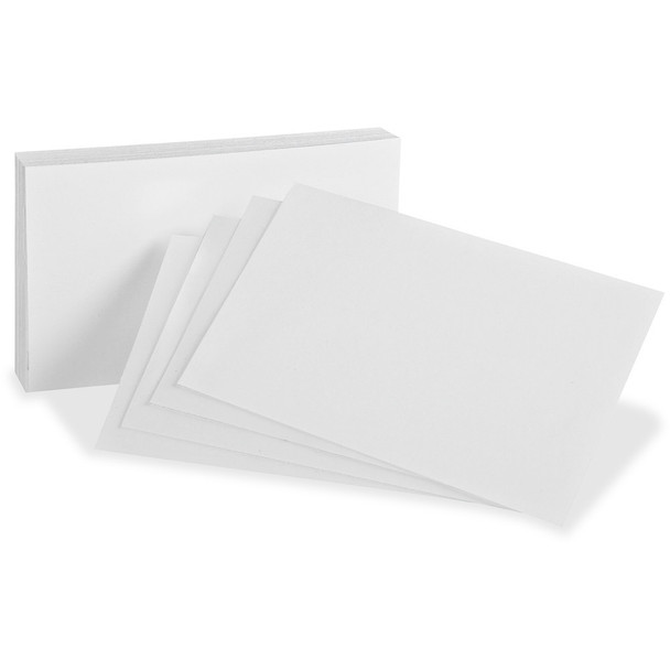 Oxford Blank Index Cards - Plain - 3" x 5" Sheet Size - White Paper - 300 / Pack