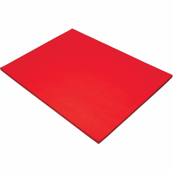 Tru-Ray Construction Paper - 24" Width x 18" Length - Festive Red - 1 Pack