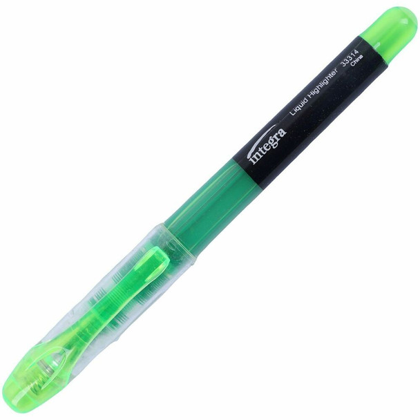 Integra Liquid Highlighters - Green Ink - 12 / Dozen