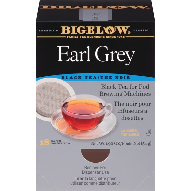 Bigelow Earl Grey Black Tea Bag - 1.9 oz - GMO Free - Kosher - 18 / Box