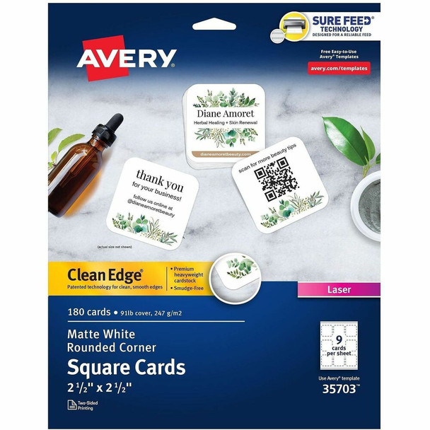 Avery&reg; Clean Edge Printable Multipurpose Card 35703