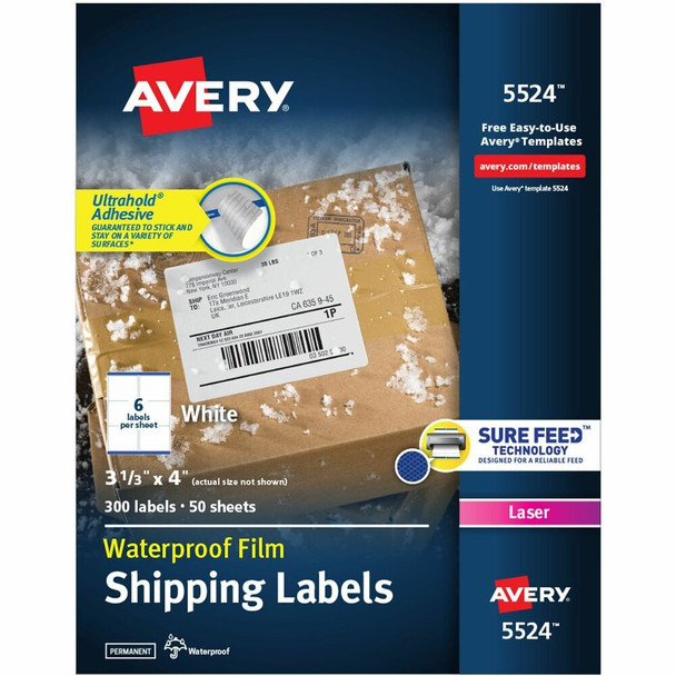 Avery TrueBlock Shipping Label 5524
