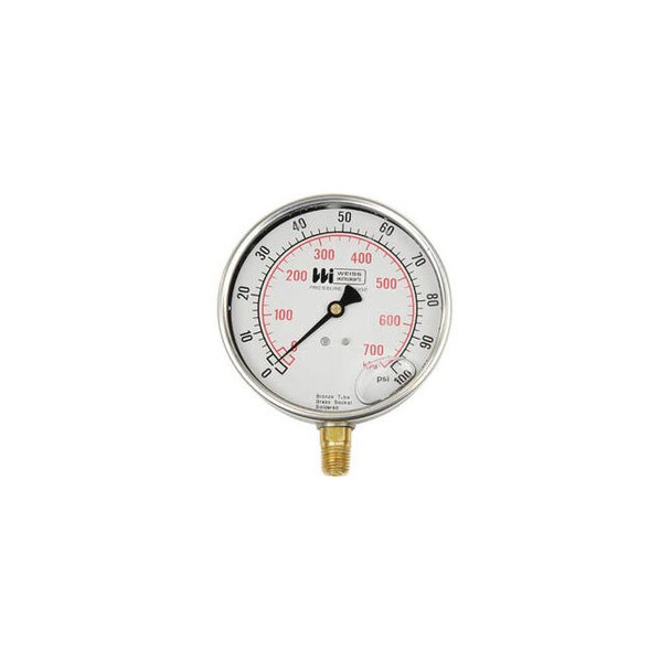 4"" dial  liquid filled 1/4"" bottom 0-300PSI