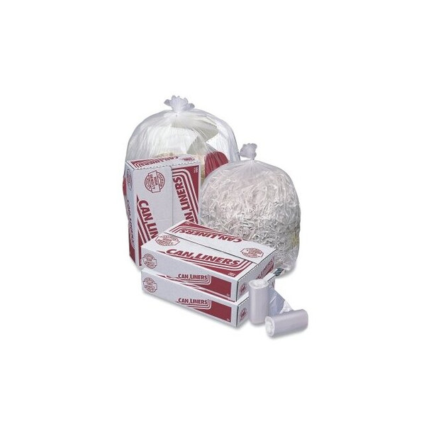 HD Mini Roll Trash Liner, 20 to 30 gal, 10 µ, 30 in W x 37 in H, Natural
