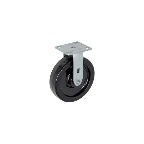Global Industrial Heavy Duty Rigid Plate Caster 8"" Plastic Wheel 800 Lb. Capaci