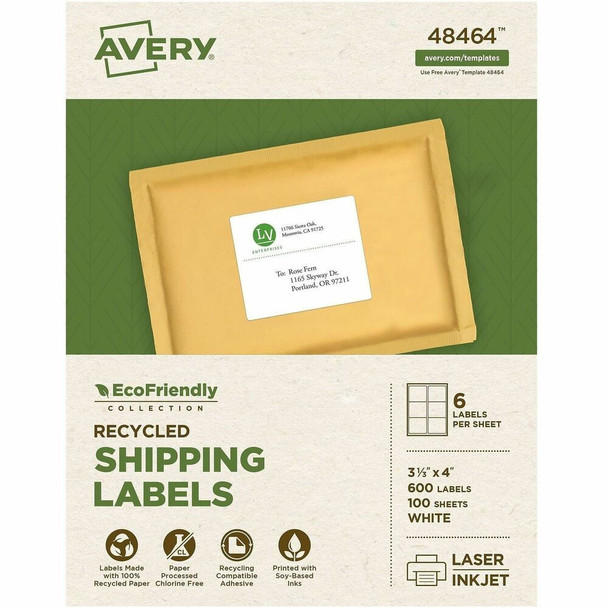 Avery&reg; EcoFriendly Shipping Label 48464