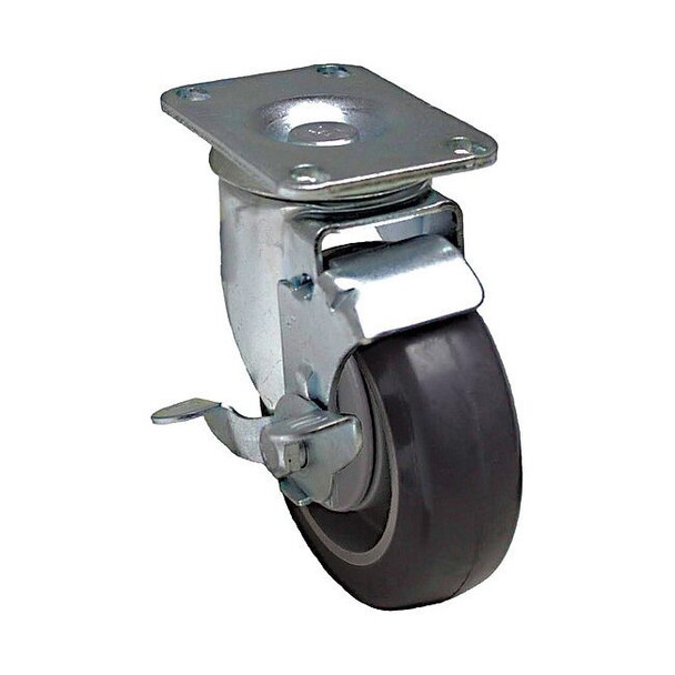 Manufacturer Varies Plate Caster,240 lb. Ld Rating,Plain P12S-UP040D-12-TB