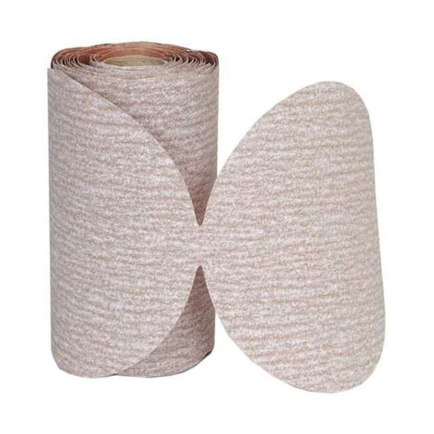 Norton Abrasives PSA Paper Disc Roll,3in.dia.,80 Grit,Brn 66261136376