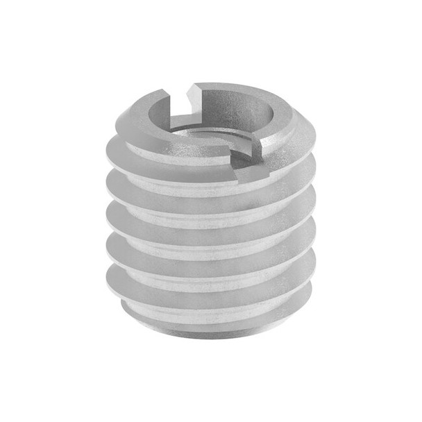 Heavy Wall Self Locking Thread Insert, 1/4"-20 Int Thrd Sz, Steel