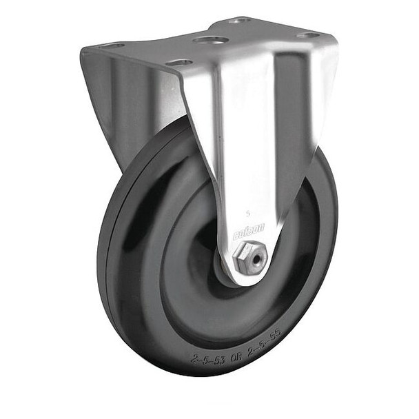 4" X 1-1/4" Non-Marking Polyolefin Rigid Caster, No Brake, Loads Up To 275 lb
