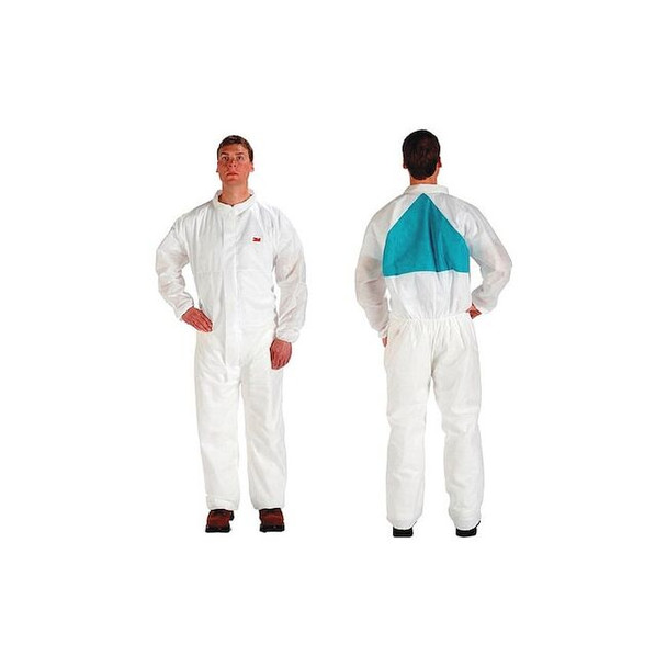 3m Protective Coverall,Disposable,XL,PK25 4520CS-BLK-XL