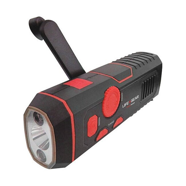 Life+gear LED Stormproof Crank Light, 30lm LG38-60675-RED