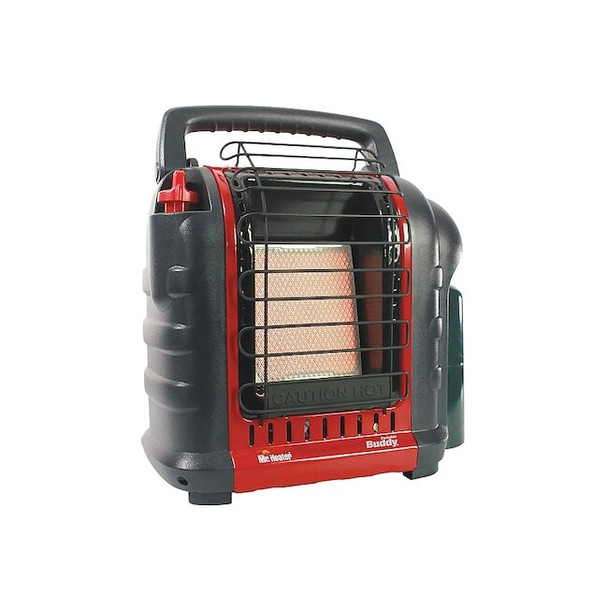 Portable Gas Tabletop Heater, LP, Matchless Piezo, 9 in Wx 14 1/4 in L