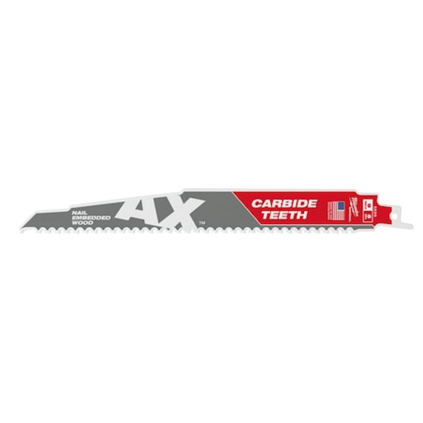 Milwaukee Tool 9 in x 5 TPI Reciprocating Saw Blade, 3 PK 48-00-5326