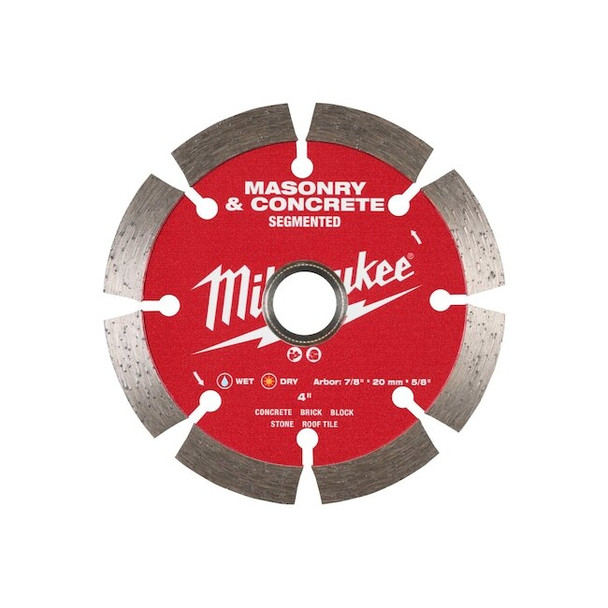 Milwaukee Tool 4" Segmented Masonry & Concrete Diamond Blade 49-93-9302
