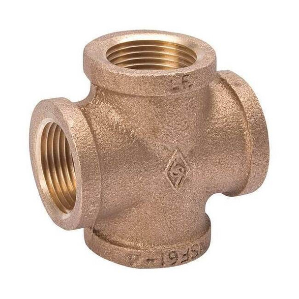 Manufacturer Varies Cross Brass Cross, 1 in Female NPT X 1 in Female NPT 22UL22
