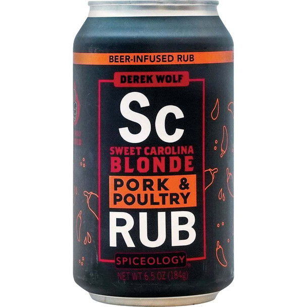 Spiceology Derek Wolf 6.5 Oz. Sweet Carolina Blonde Pork & Poultry Rub 11651