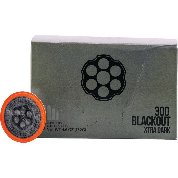 Caliber Coffee 300 Black Out Extra Dark Roast K-Pod (12-Pack) CC300DR12CP