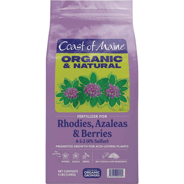 Coast of Maine 4 Lb. Organic & Natural Rhodie, Azalea, & Berry Fertilizer RH6001