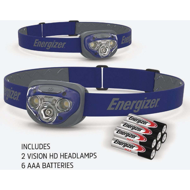 Energizer 350 Lm. LED Headlamp (2-Pack) ENHDC323E2