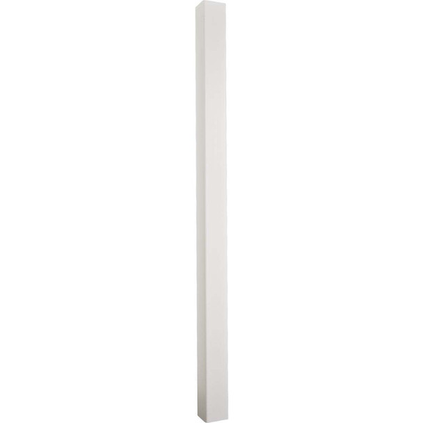 5 In. x 5 In. x 96 In. White Blank Vinyl Post 165255