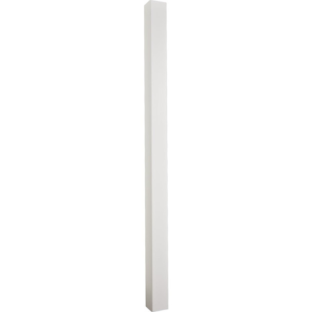 5 In. x 5 In. x 96 In. White Blank Vinyl Post 165255