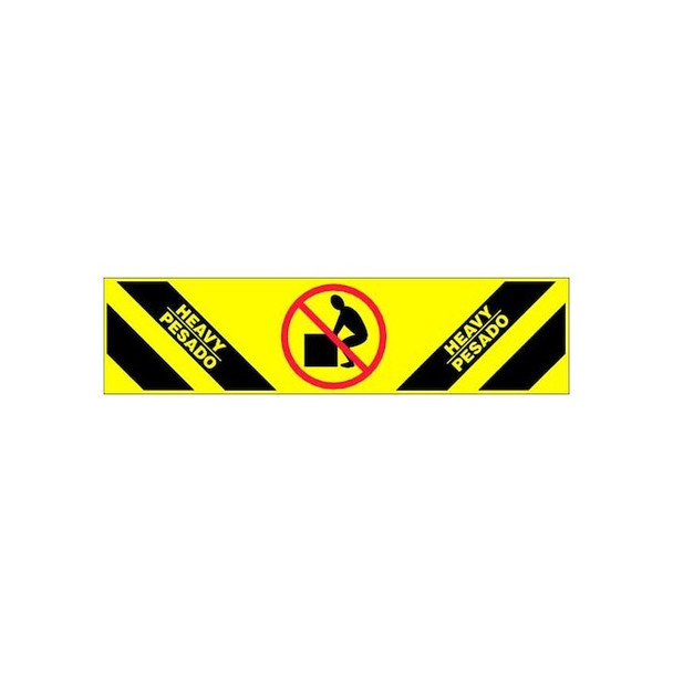 Tapecase Bilingual Shipping Labels 2"H x 8"W, Yellow, Pk500 16U911