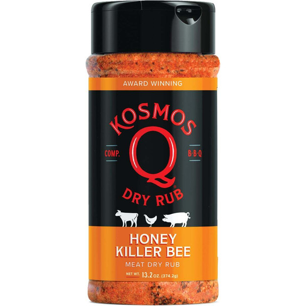 Kosmos Q 13.2 Oz. Honey Killer Bee Meat Rub Rub-KB-SHK