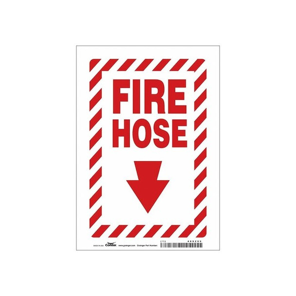 Condor Safety Sign,7" W,10" H,0.004" Thickness 469Z69