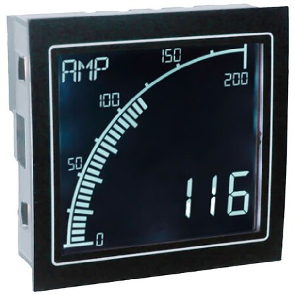 Trumeter Analog Panel Meter,AC,68mm x 68mm,Screw APM-AMP-ANO