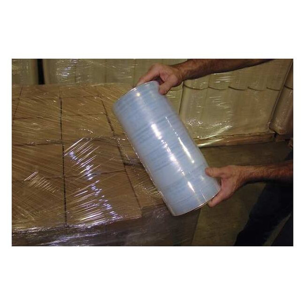 Stretch Wrap, 12" W x 1500 ft. L, 90 ga, Cast Style, Clear, Standard Duty