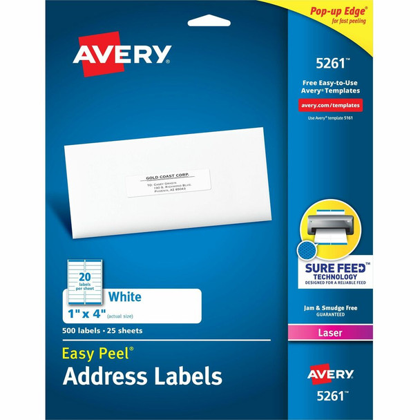 Avery&reg; Easy Peel Address Label 5261