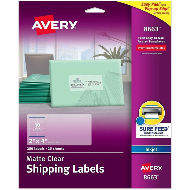 Avery Easy Peel Shipping Label 8663