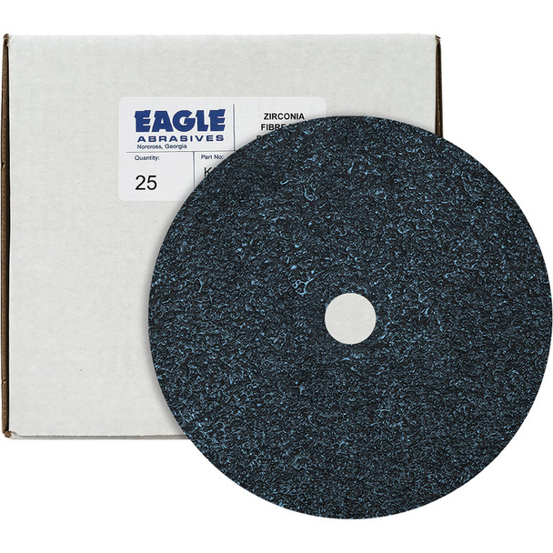 7" Blue Zirconium Eagle Fibre Discs - 16 K7178-16