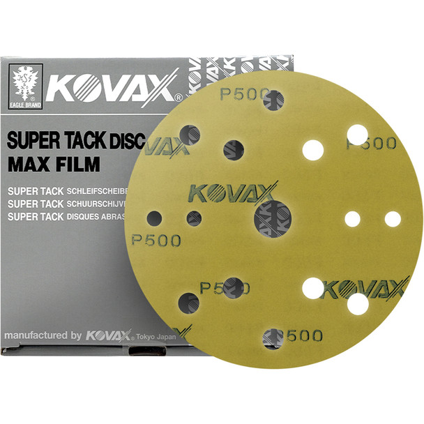 6” MaxFilm S-Tack (Hook & Loop) Dustless Discs 15/H-P500 523-0500