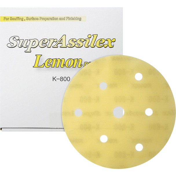 5" Super Assilex Dustless Discs - Lemon 7/H-K-800 195-1539