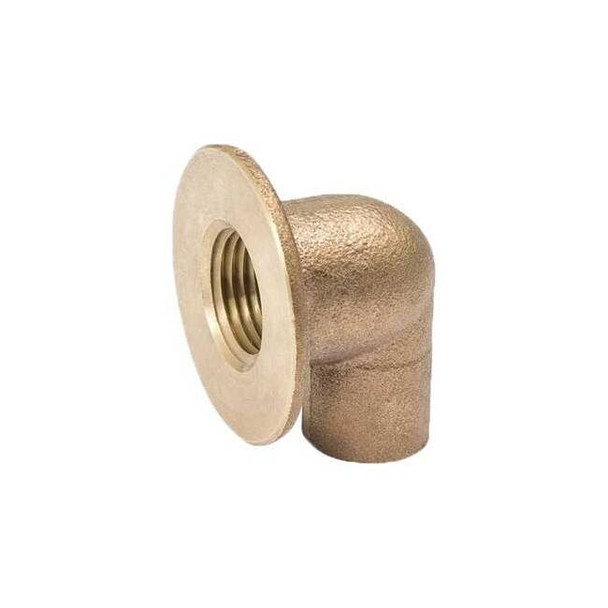 Streamline 1/2" C Copper 90 Degree Flanged Sink Elbow A 03706NL