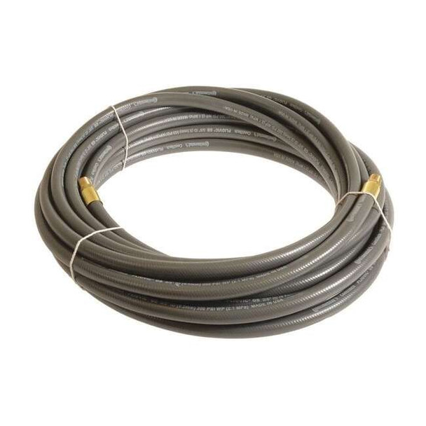 3/8" x 15 ft PVC Coupled Multipurpose Air Hose 300 psi GY
