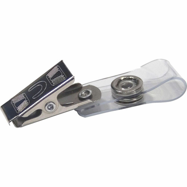 Advantus Badge Clip with ID Badge Holder - Vinyl - 1 Box