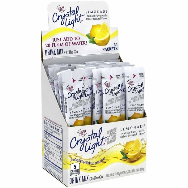 Green Rabbit Crystal Light On-The-Go Mix - Lemonade - 60 / Carton