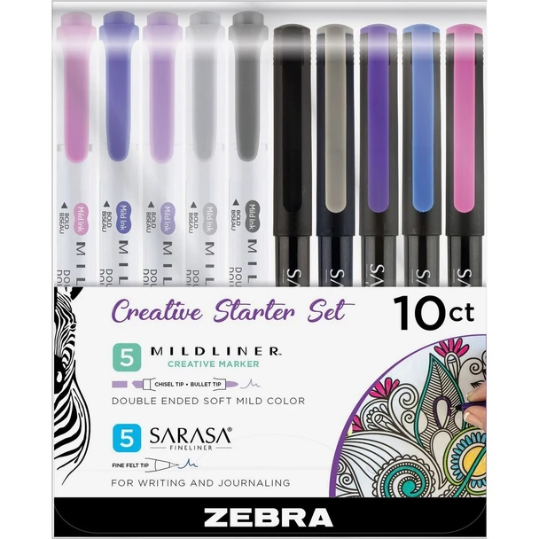 Zebra Pen Mildliner Marker/Pen Combo 10015