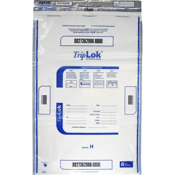 ControlTek TripLOK Currency Deposit Bag 585059
