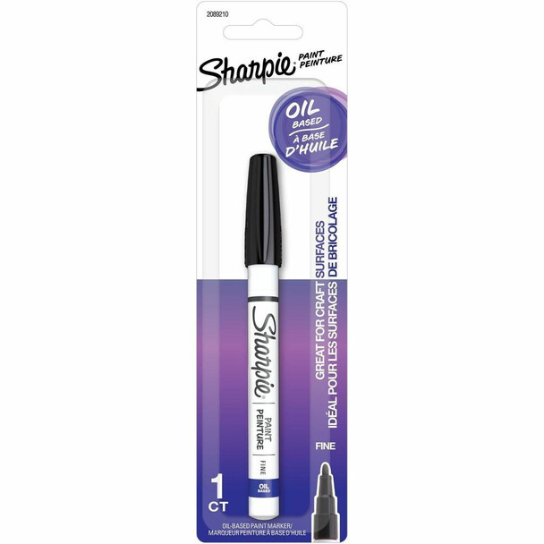 Sharpie Oil-Based Paint Markers - Black Ink - Oil Based - 1 Pack
