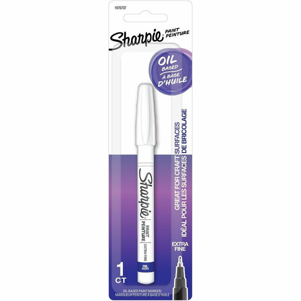 Sharpie Oil-Based Paint Markers - White Ink - Oil Based - 1 Pack