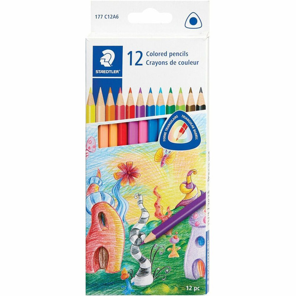 Staedtler Triangular Colored Pencils - 2HB - 12 / Pack